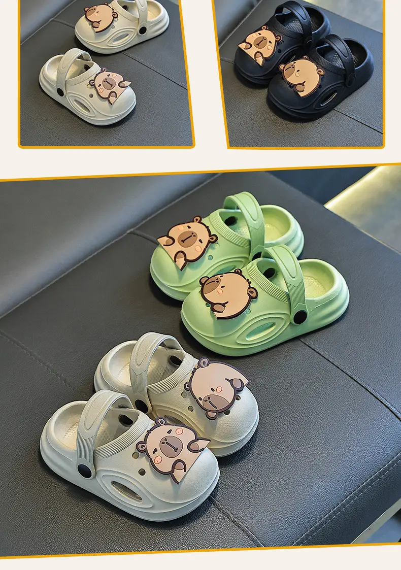 Lovable Kids Sandals Cream Bear Design Summer — feature 15
