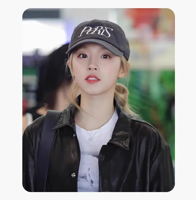 Korean Paris Letter Embroidery Baseball Cap for Women — feature 12