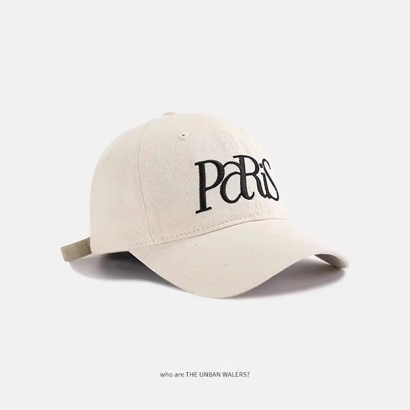 Korean Paris Letter Embroidery Baseball Cap for Women - Image 2