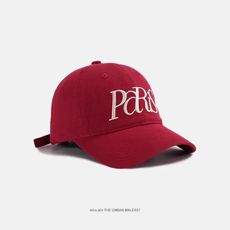 Korean Paris Letter Embroidery Baseball Cap for Women - Image 5