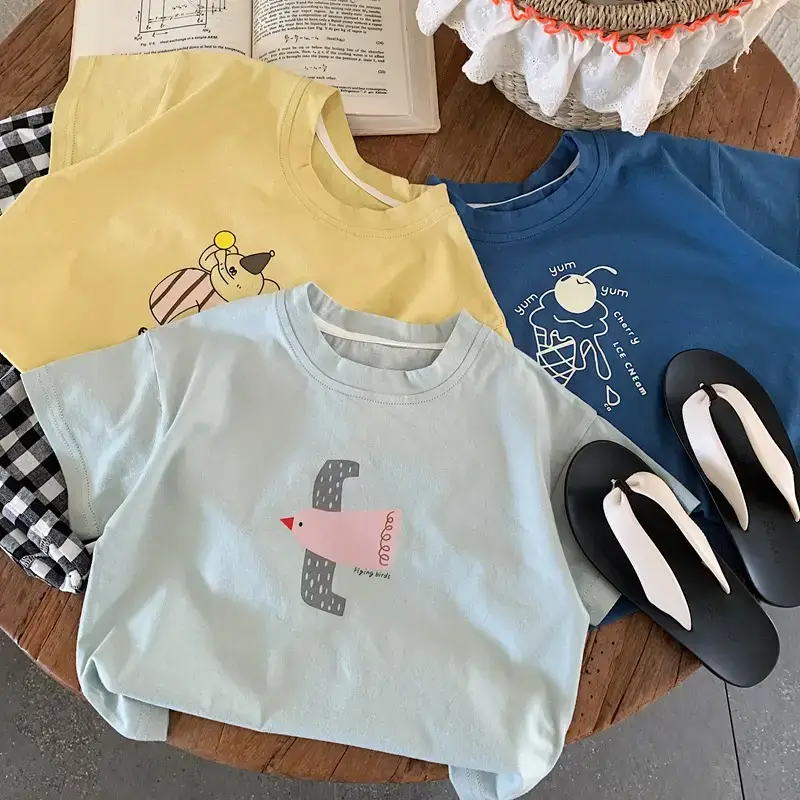 Kids Cartoon T-Shirts 2025 Summer New Boys Korean Style — feature 3