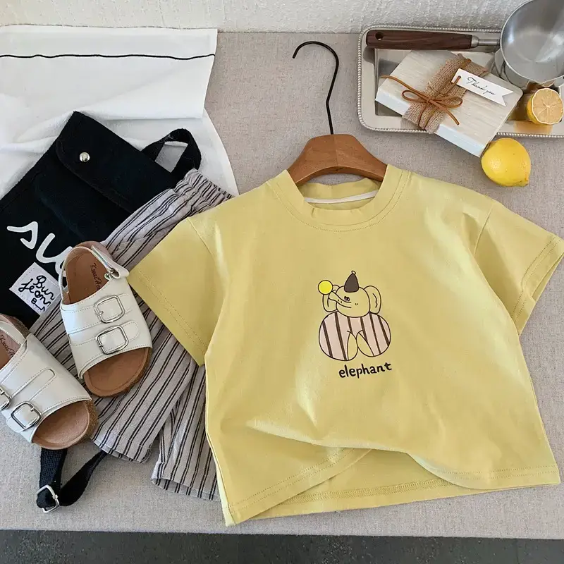 Kids Cartoon T-Shirts 2025 Summer New Boys Korean Style — feature 8