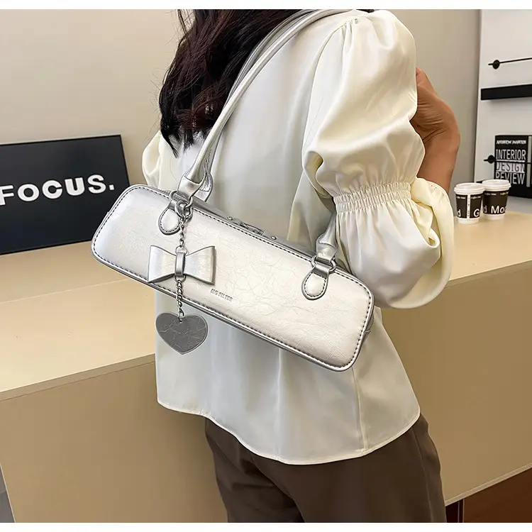 French Style Women's Shoulder Bag Red 2025 — feature 21