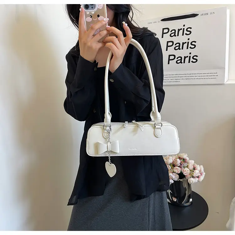 French Style Women's Shoulder Bag Red 2025 — feature 29