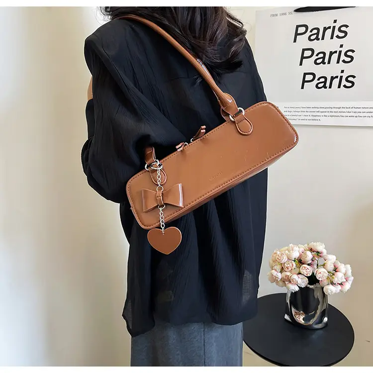 French Style Women's Shoulder Bag Red 2025 — feature 35