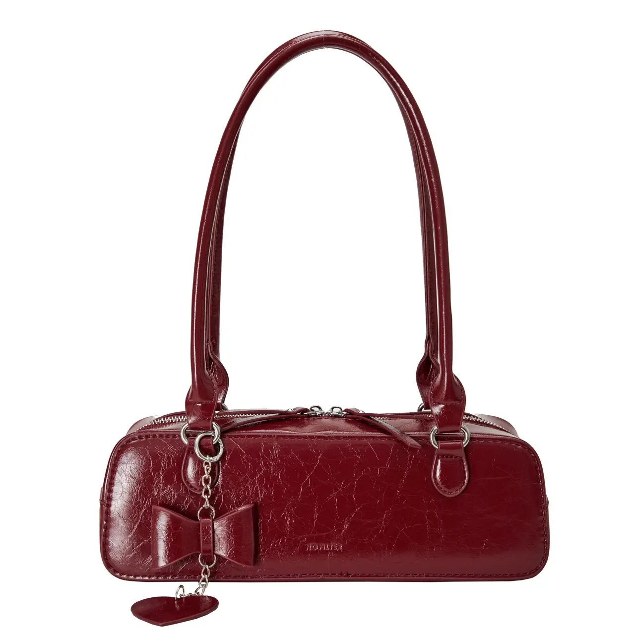 French Style Women's Shoulder Bag Red 2025 - Image 5