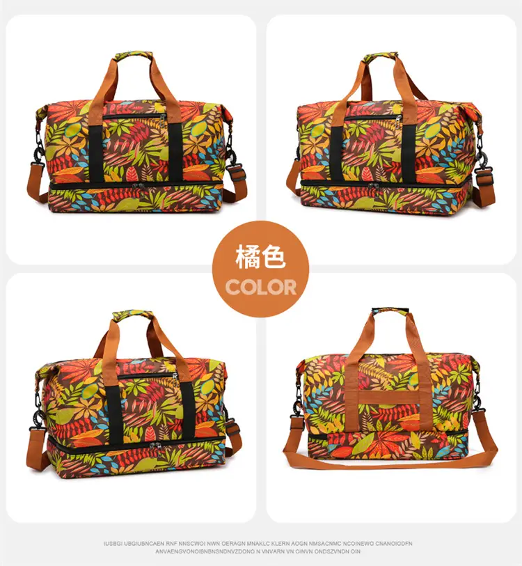 Large Capacity Printed Travel Bag Waterproof Lightweight — feature 20