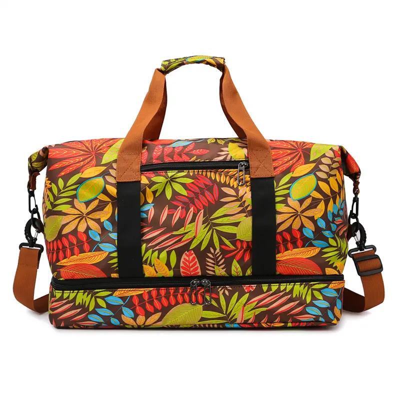 Large Capacity Printed Travel Bag Waterproof Lightweight