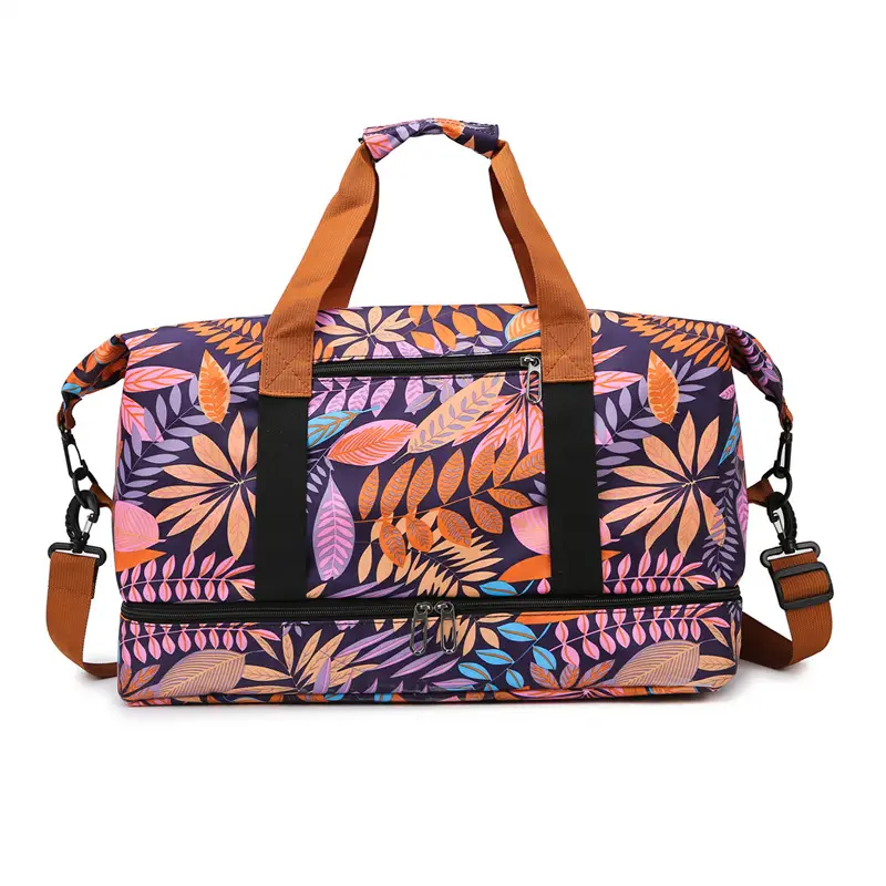 Large Capacity Printed Travel Bag Waterproof Lightweight