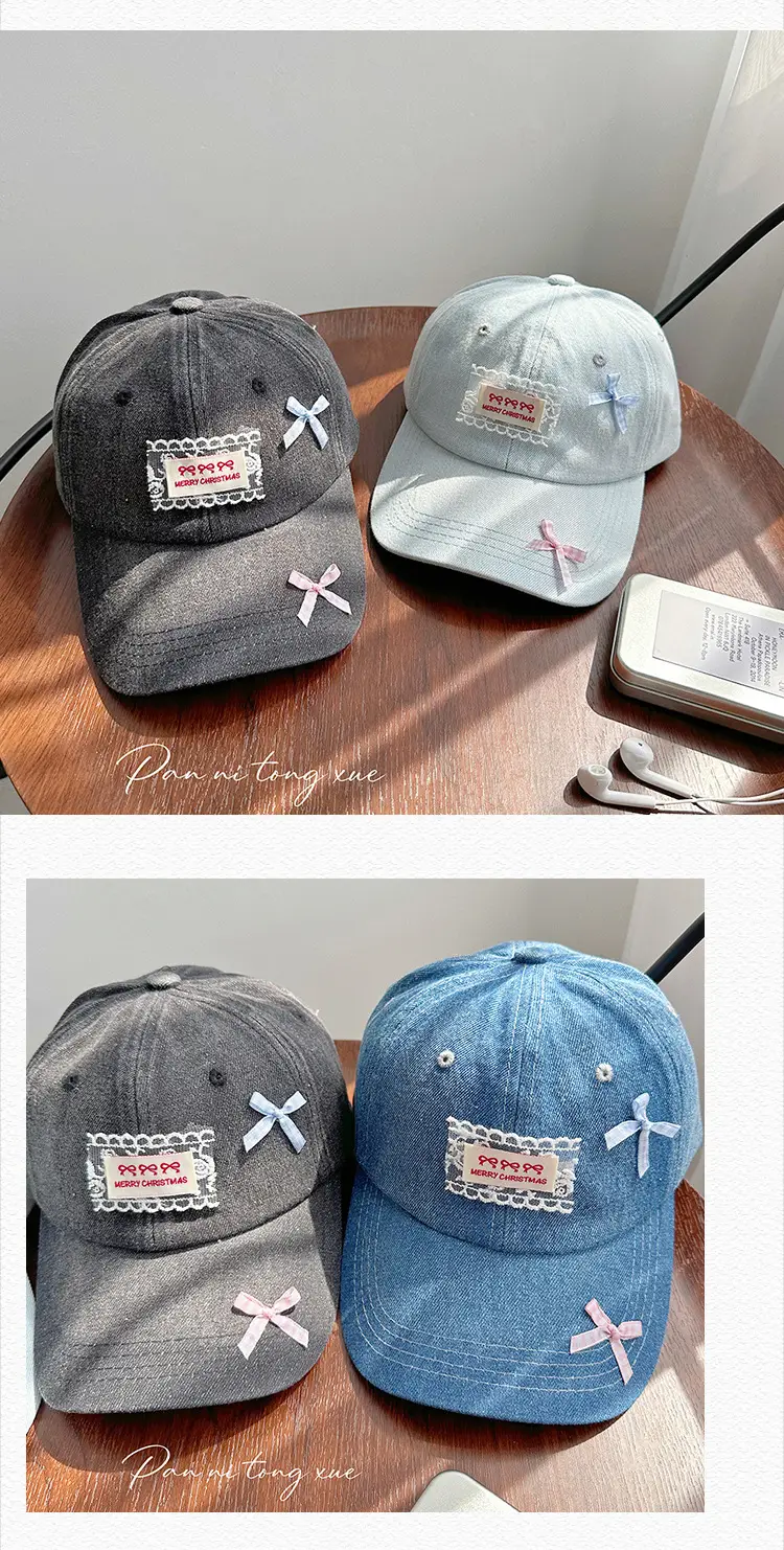 Women Denim Baseball Cap Korean Style Fresh Shade — feature 25