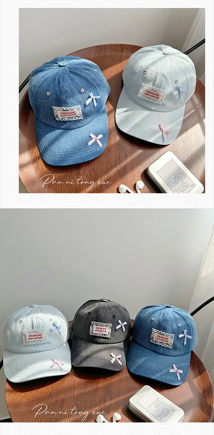 Women Denim Baseball Cap Korean Style Fresh Shade — feature 26