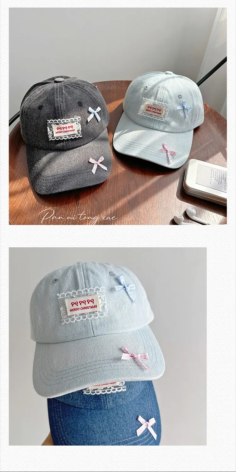 Women Denim Baseball Cap Korean Style Fresh Shade — feature 27