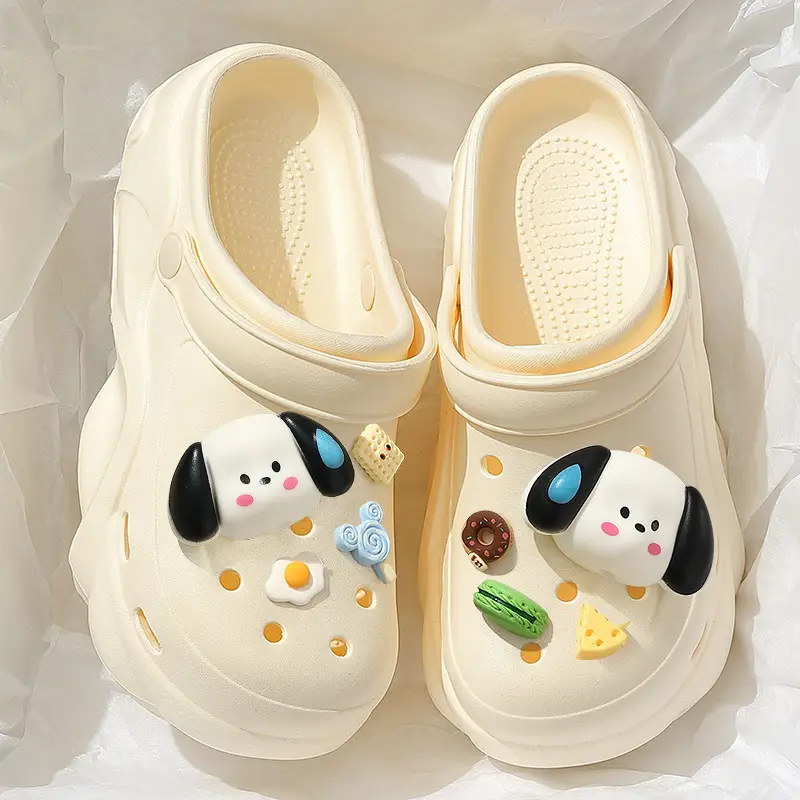 Pregnant Women's Thick Sole Hole Shoes Women's Summer Outer Wear 2025 New Style Eva Beach Seaside Slippers Women's Sandals - Image 7