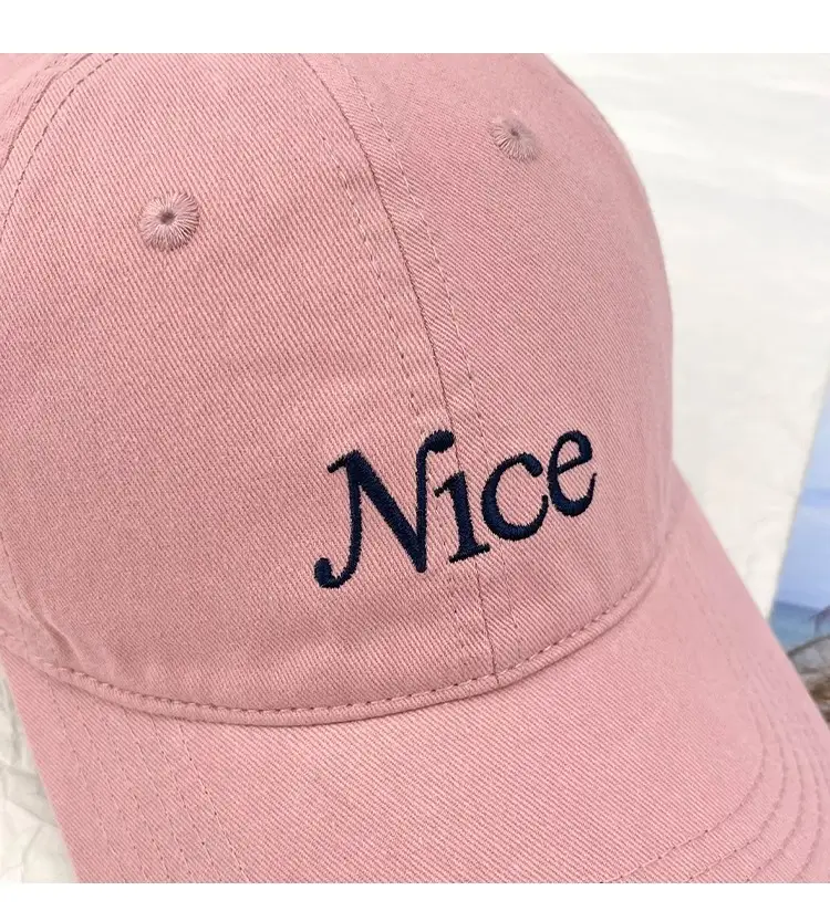 White Letter Embroidered Baseball Cap Women Spring Summer — feature 10