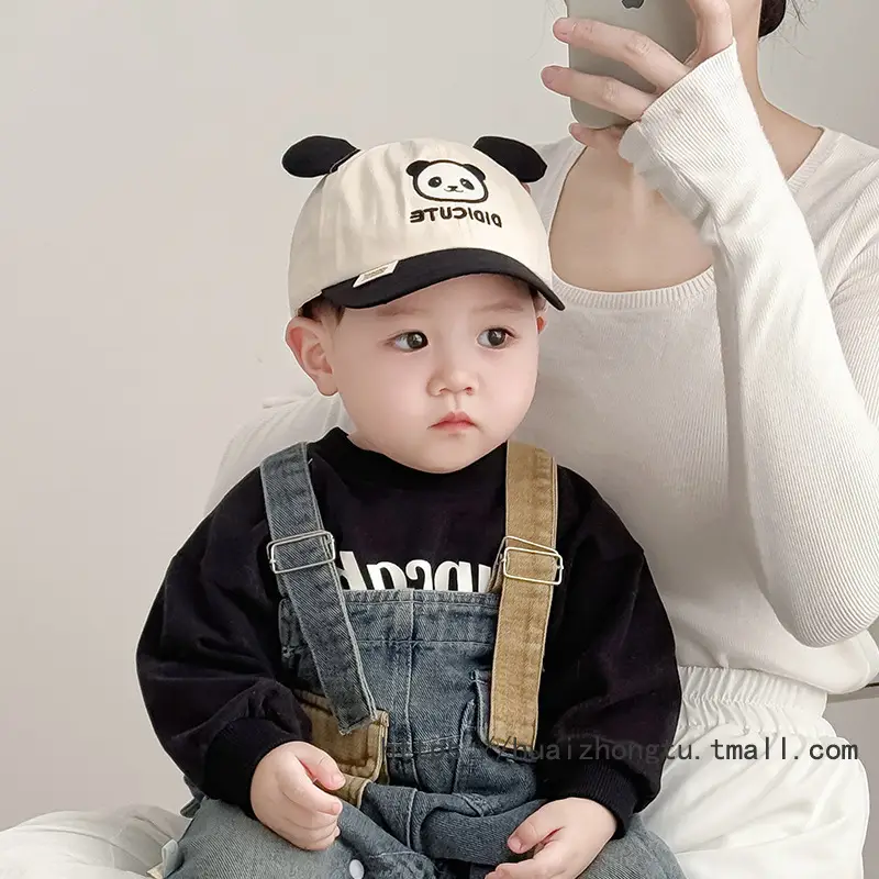 Baby Elephant Cap for Boys Cream Spring Autumn - Image 43