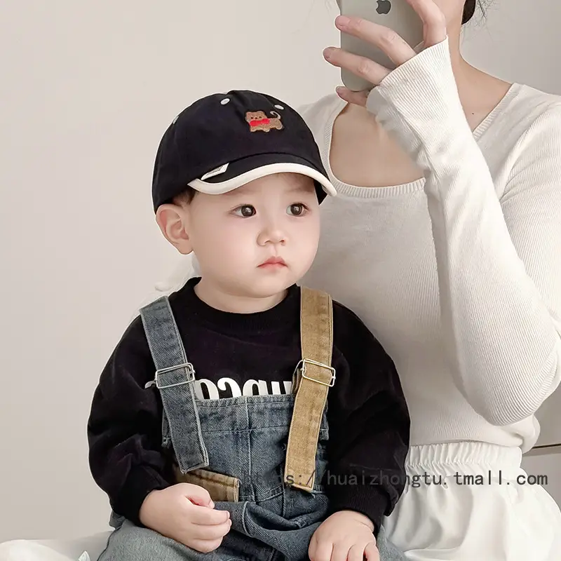 Baby Elephant Cap for Boys Cream Spring Autumn - Image 18