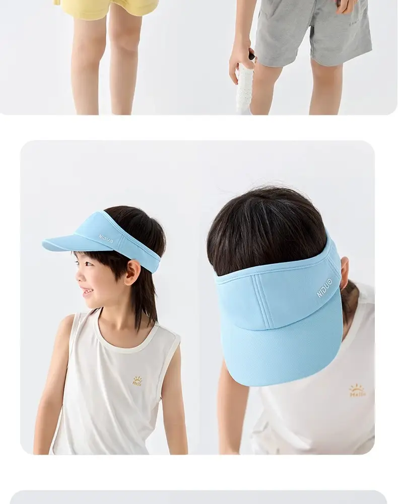 Nido Bear 2025 Kids Sun Hat 63g Light Blue Pink — feature 16