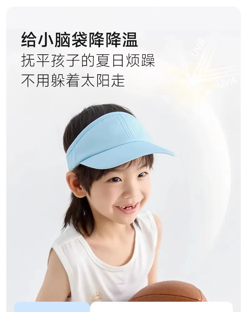 Nido Bear 2025 Kids Sun Hat 63g Light Blue Pink — feature 4