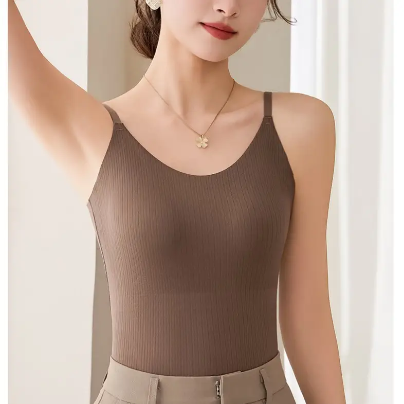 2025 Women's Summer Thin Fixed Cup Back Sling with Chest Pad - Image 7