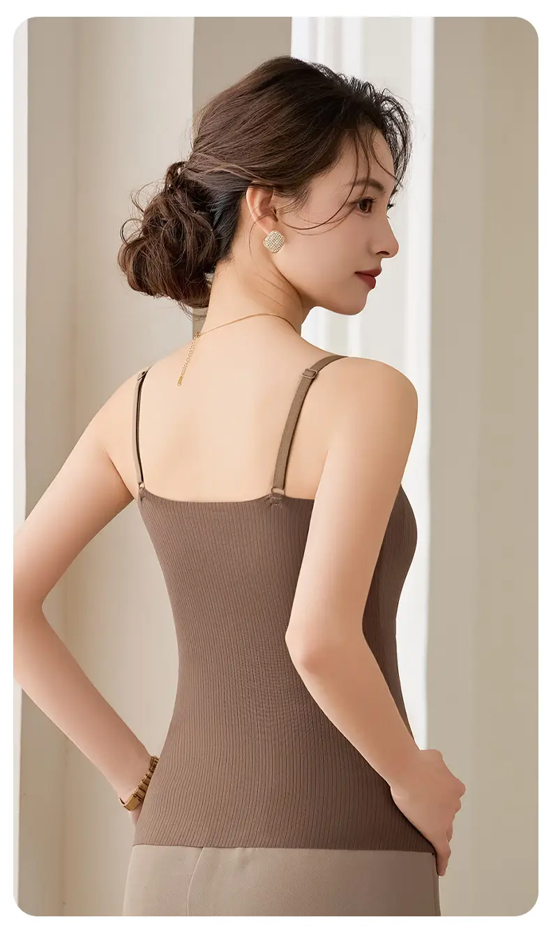 2025 Women's Summer Thin Fixed Cup Back Sling with Chest Pad — feature 21