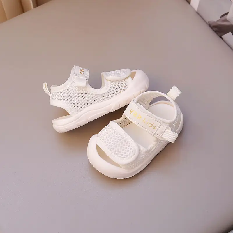 White Mesh Baby Sandals for Girls 1-3Yrs