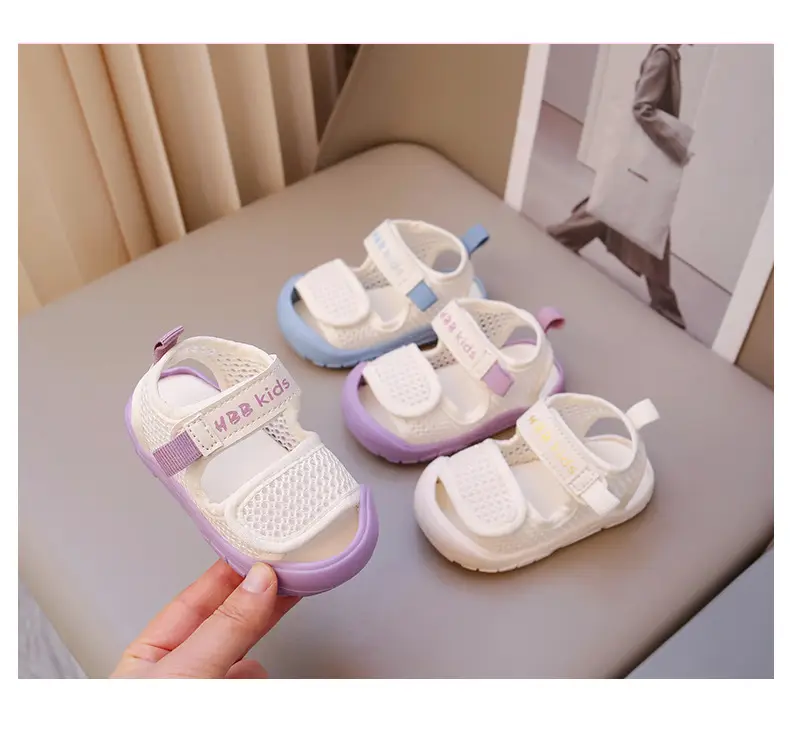 White Mesh Baby Sandals for Girls 1-3Yrs — feature 9