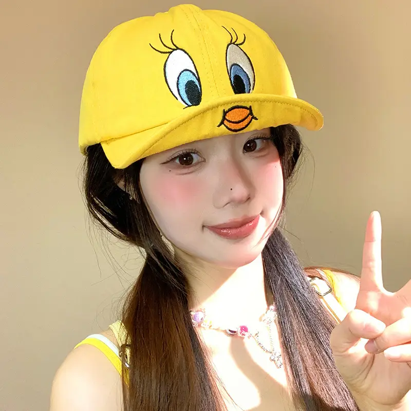 Kids Cartoon Duck Cap Yellow Spring Summer Baseball Cap - Image 3