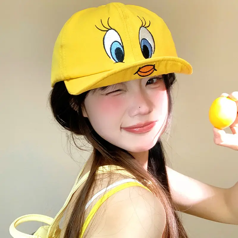 Kids Cartoon Duck Cap Yellow Spring Summer Baseball Cap - Image 4