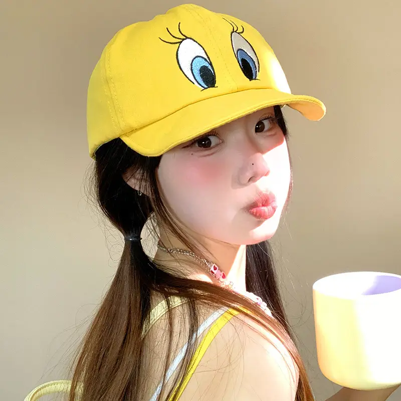 Kids Cartoon Duck Cap Yellow Spring Summer Baseball Cap - Image 5