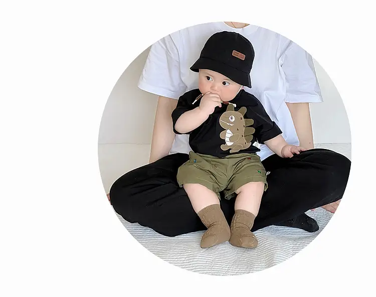 Boys Green Star Embroidered Shorts 2025 — feature 21