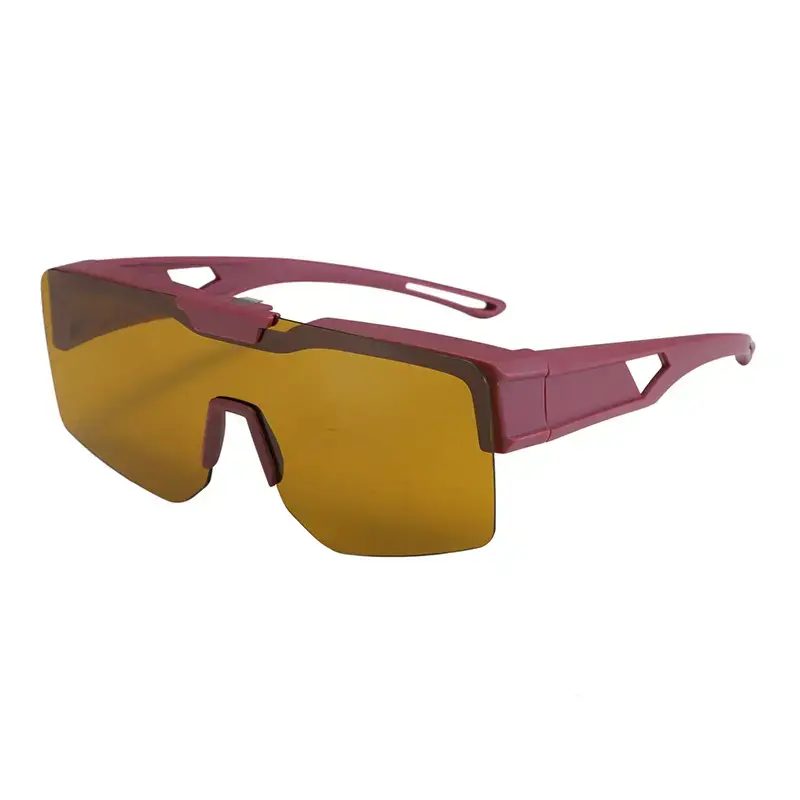 Men UV400 Flip-Up Sunglasses Deep Gray Frame - Image 13