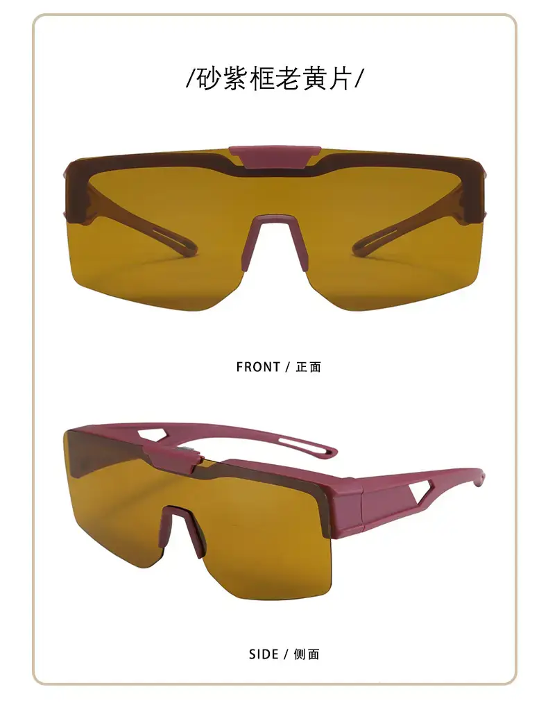Men UV400 Flip-Up Sunglasses Deep Gray Frame — feature 21