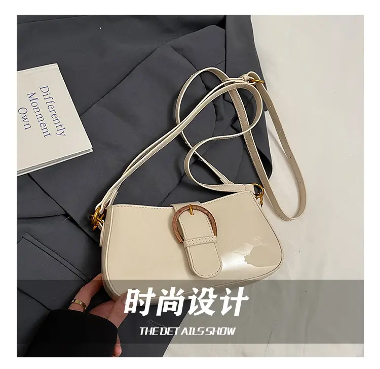Red Textured Shoulder Bag for Women 2025 Spring — feature 13