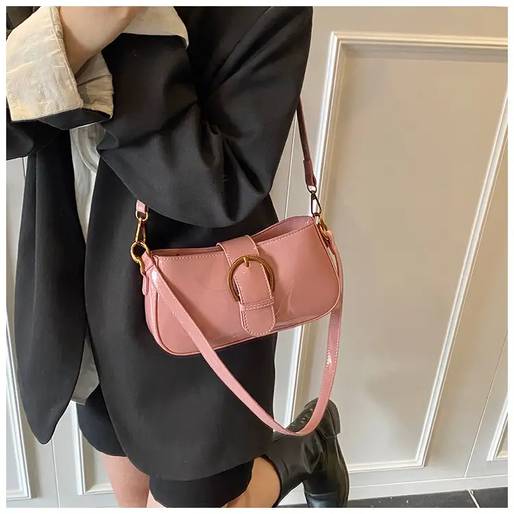 Red Textured Shoulder Bag for Women 2025 Spring — feature 22