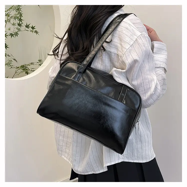 2025 Korean Style Shoulder Bag for Women Oil Leather Large Capacity — feature 12
