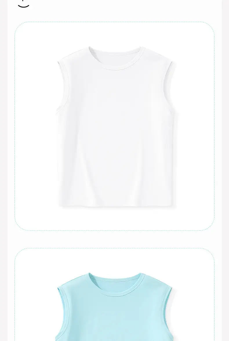 Kids Sleeveless Black T-Shirt with Heart Design — feature 10