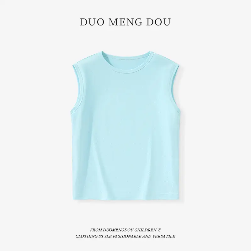Kids Sleeveless Black T-Shirt with Heart Design - Image 15