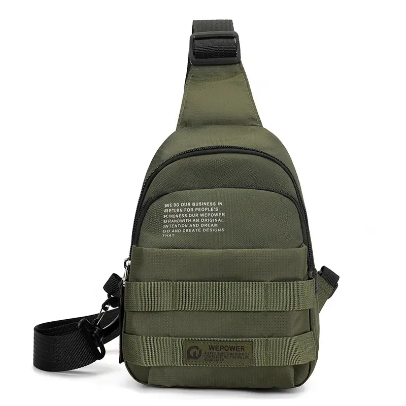 Men's Black Anti-Splash Shoulder Bag with 3 Compartments - Image 4