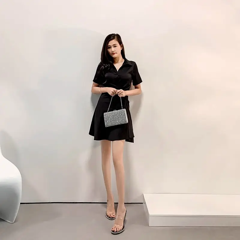 2025 Rhinestone Transparent One-Strap Sandals Women — feature 3