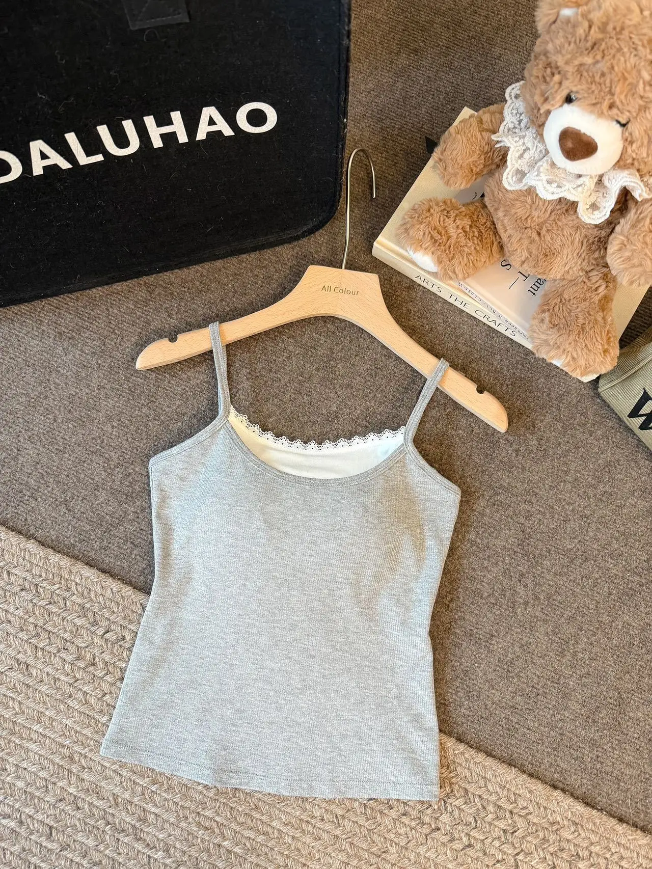 2025 Spring Camisole with Lace Trim & Back - Image 3