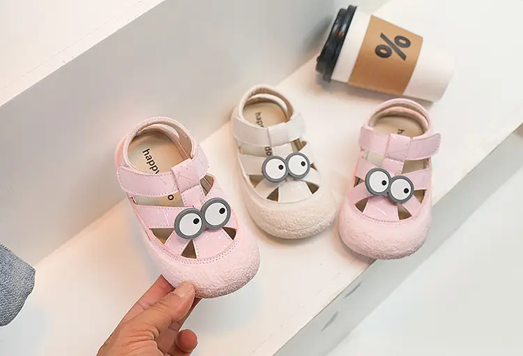 Baby Girl Owl Shoes Pink White Anti-Collision Wrap-Toe — feature 2