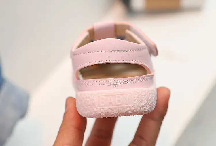 Baby Girl Owl Shoes Pink White Anti-Collision Wrap-Toe — feature 4