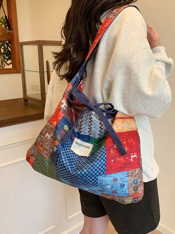 Vintage Ethnic Collage Crossbody Bag 2025 - Image 3