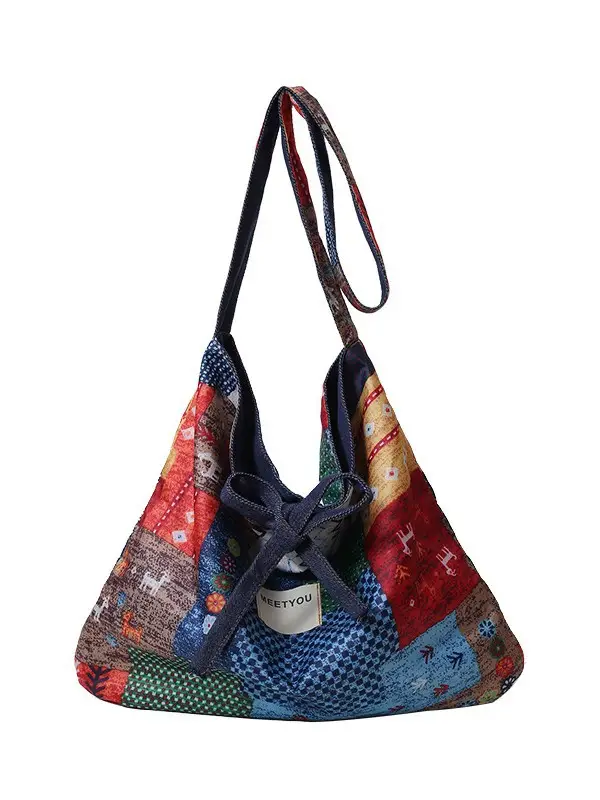 Vintage Ethnic Collage Crossbody Bag 2025 - Image 6