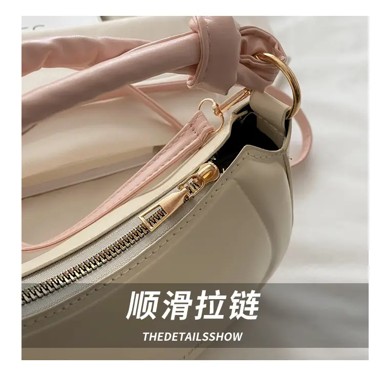 Women's Cream Shoulder Crossbody Bag with Cute Bear Design — feature 7
