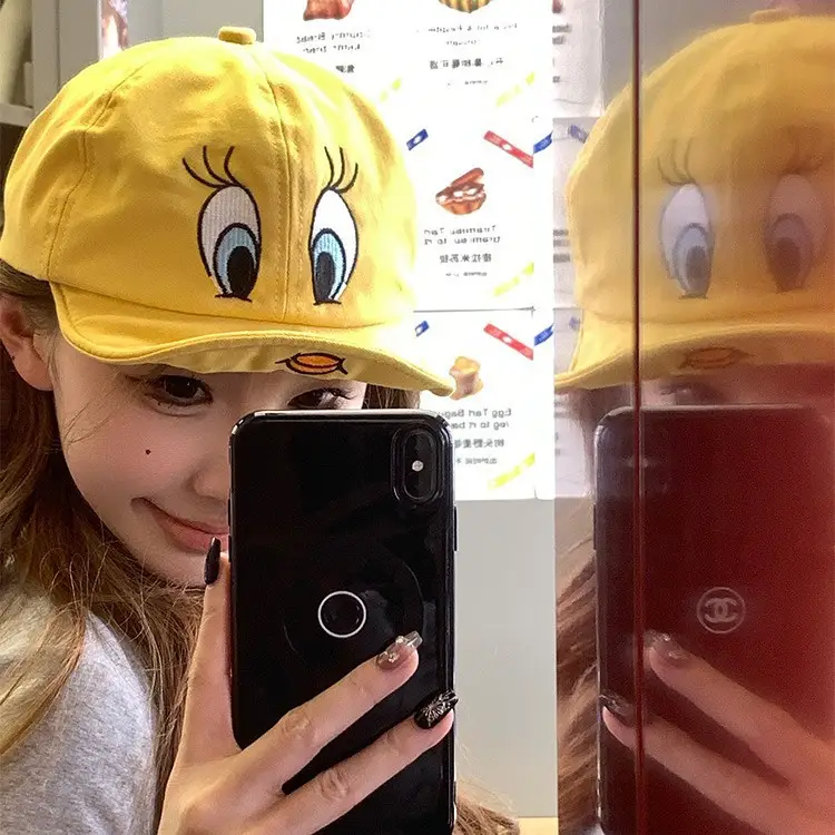 Yellow Duck Tongue Baseball Cap for Women - Image 2