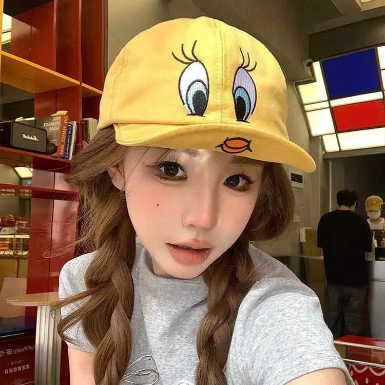 Yellow Duck Tongue Baseball Cap for Women - Image 3