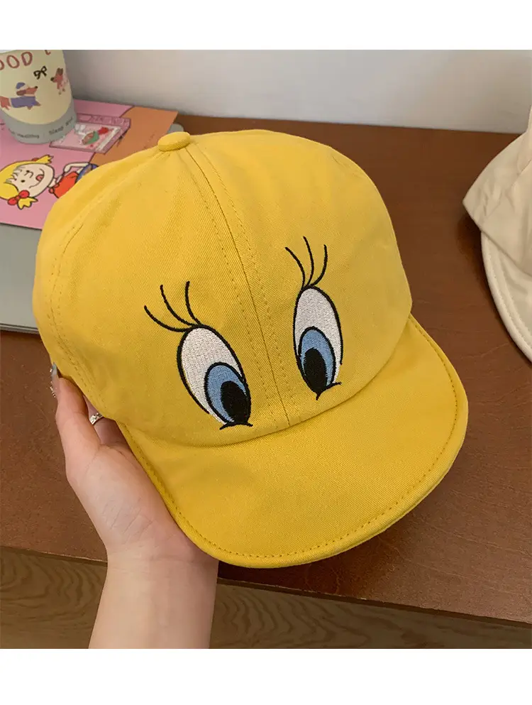 Yellow Duck Tongue Baseball Cap for Women — feature 10