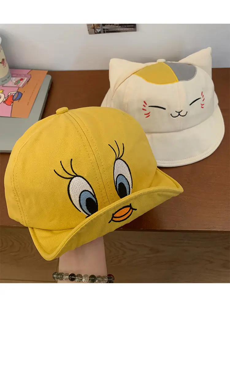 Yellow Duck Tongue Baseball Cap for Women — feature 11