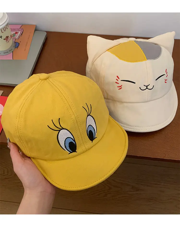 Yellow Duck Tongue Baseball Cap for Women — feature 8